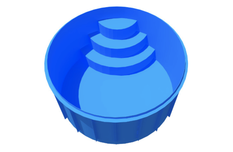 Купель пластиковая круглая