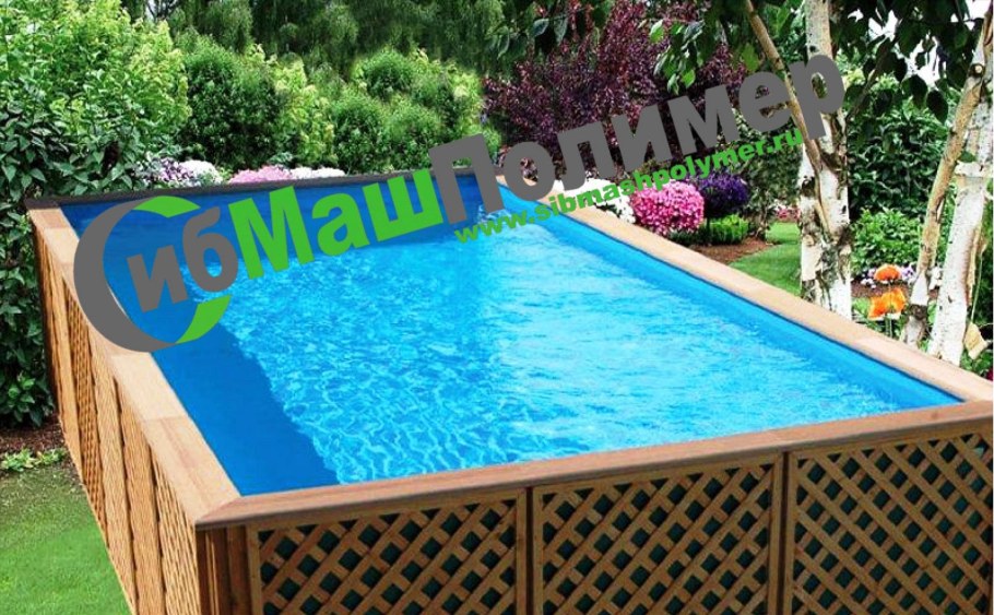 Бассейн полипропиленовый прямоугольный 5х2.5х1.5