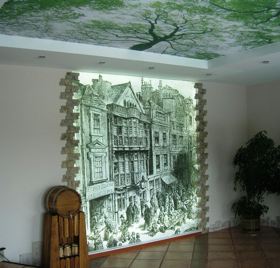 Фрески в интерьере