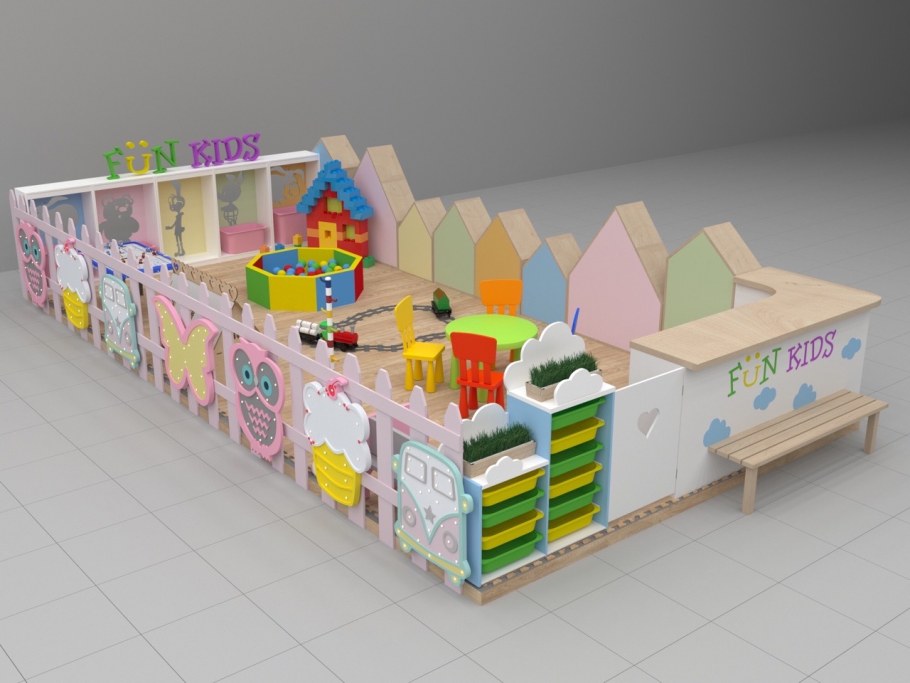 Детский уголок в торговом центре