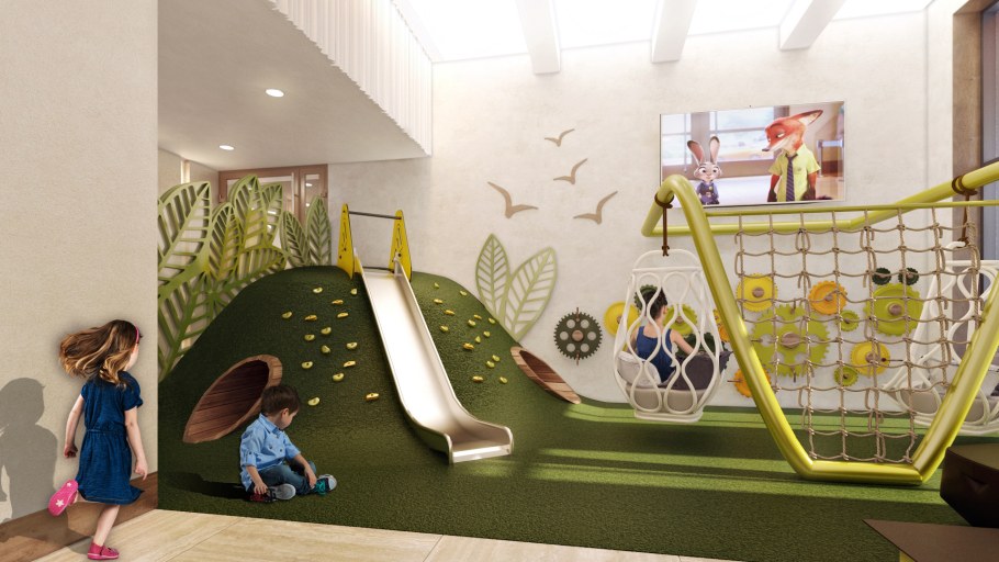 Детская игровая комната в жилом комплексе