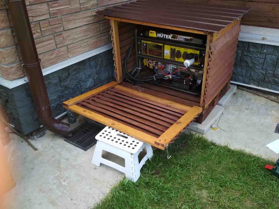 Всепогодный кожух для бензогенератора