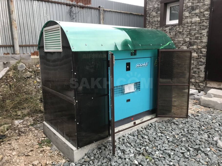 Домик для генератора металлоконструкция