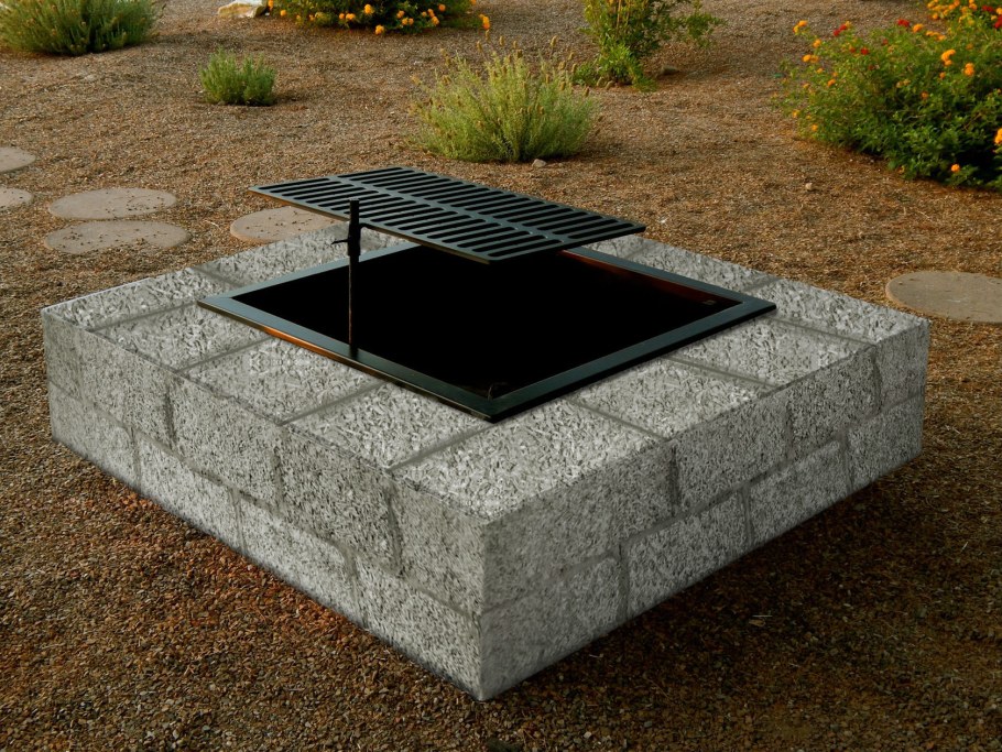 Мангальная из блоков