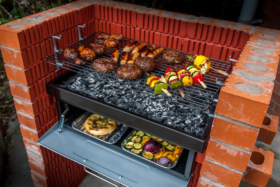 Гриль из кирпича