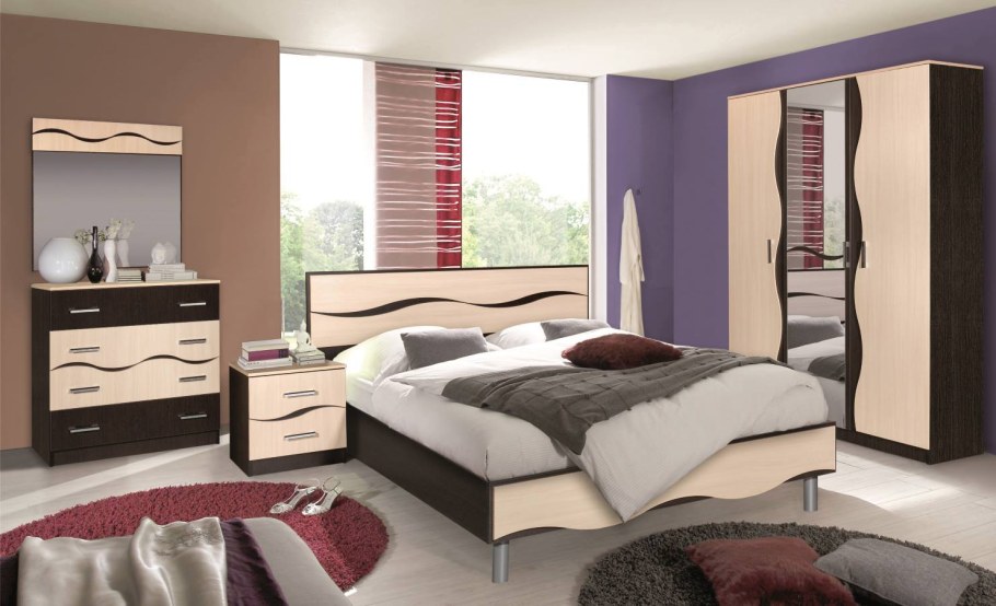 Прихожая модульная "Ривьера" м1 дуб молочный/венге