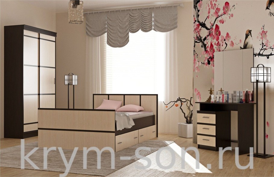 Евромебель спальня Скарлет-2 венге