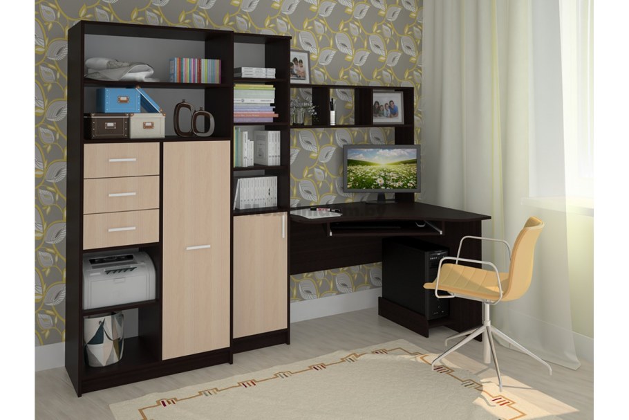 Спальный гарнитур Камелия. Молочный дуб