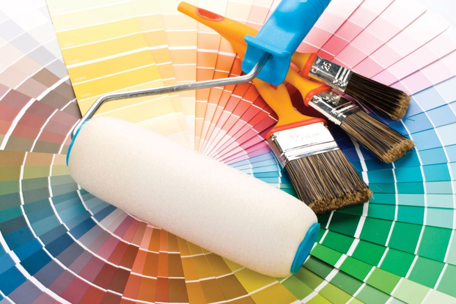 Геометрический узор на стене