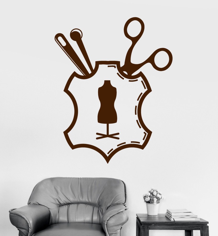 Наклейки на стену в ателье