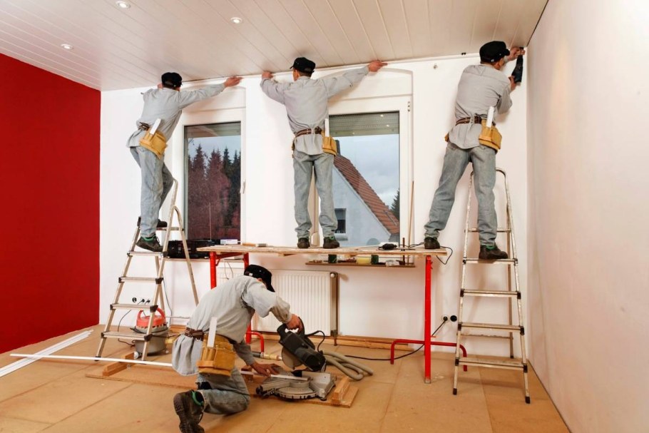 Настил линолеума