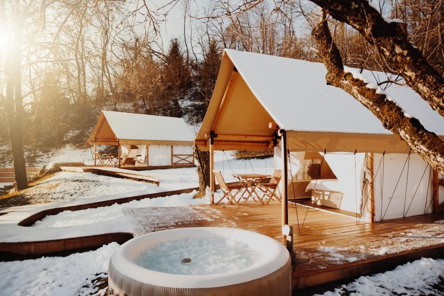 Баня глэмпинг лес