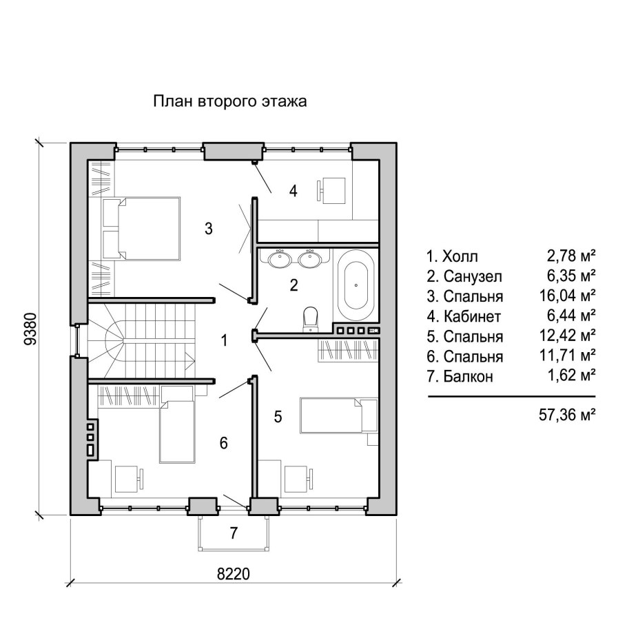 Планировка дома 60 кв.м одноэтажный 2 спальни и санузел