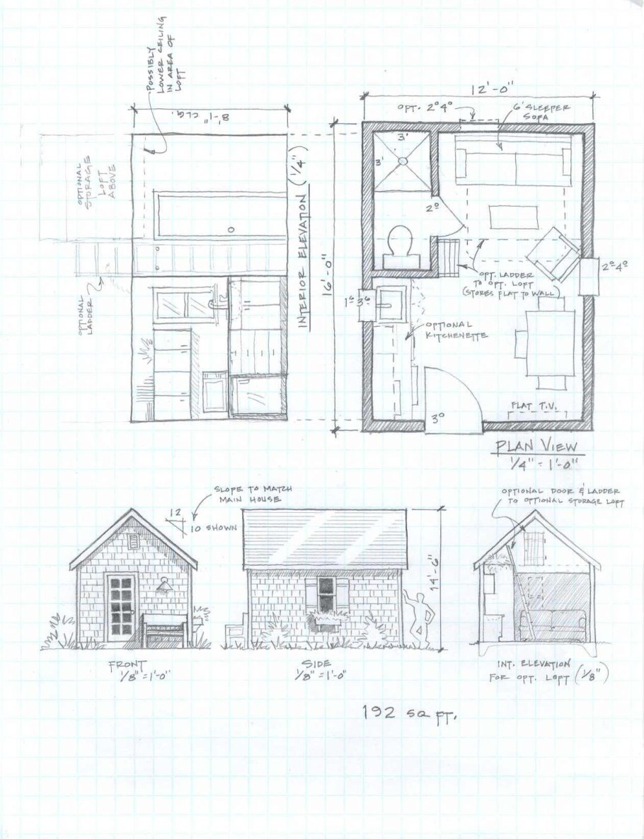 Тини Хаус проекты с чертежами