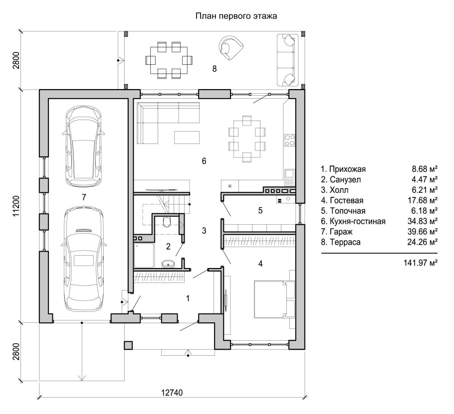 Проекты домов и коттеджей с чертежами