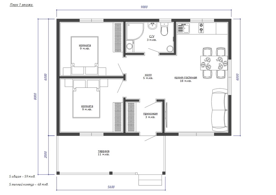 Проекты Тини Хаус домов с чертежами