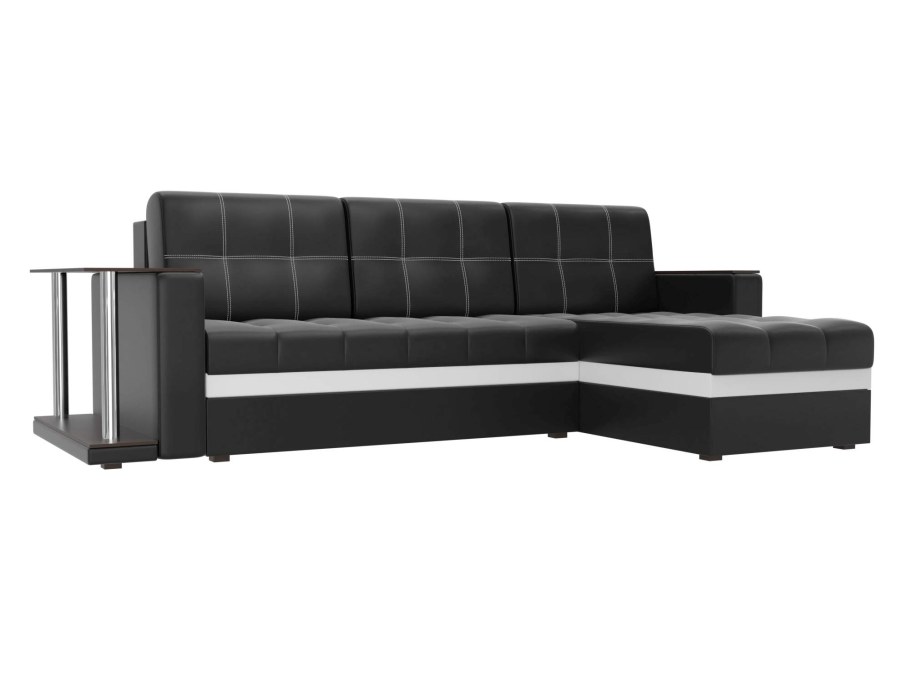 Угловой диван Атланта экокожа белый