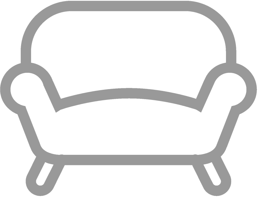 Иконка диван на прозрачном фоне