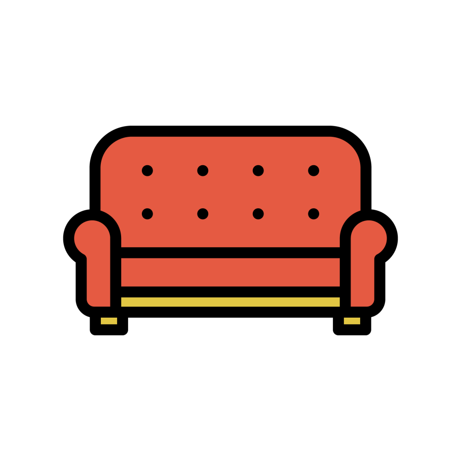 Векторный диван