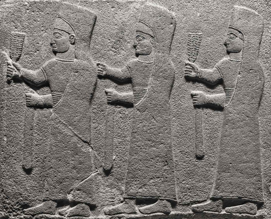 Рельефы Ассирии охота на Льва