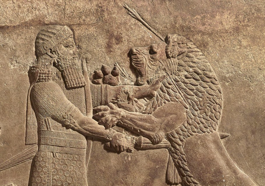 Ассирия барельефы