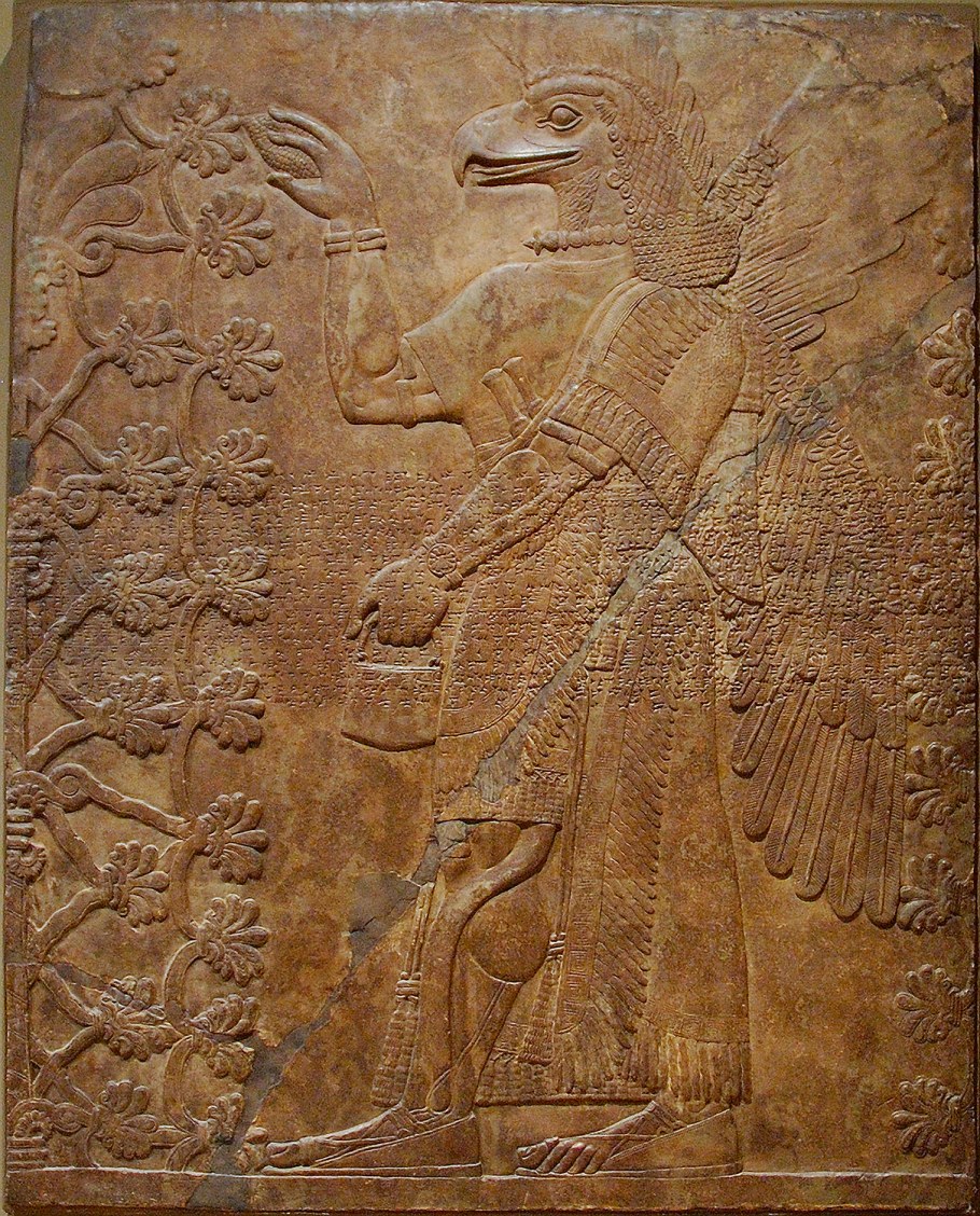 Барельеф колесница Ассирия
