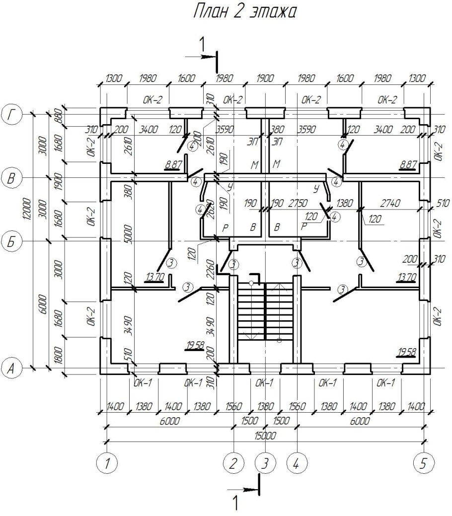 План здания чертеж