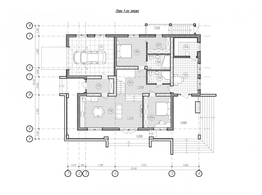 Планировка частного жилого дома