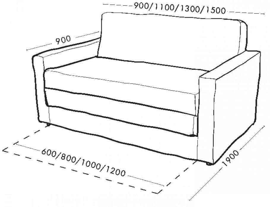 Диван Антошка габариты