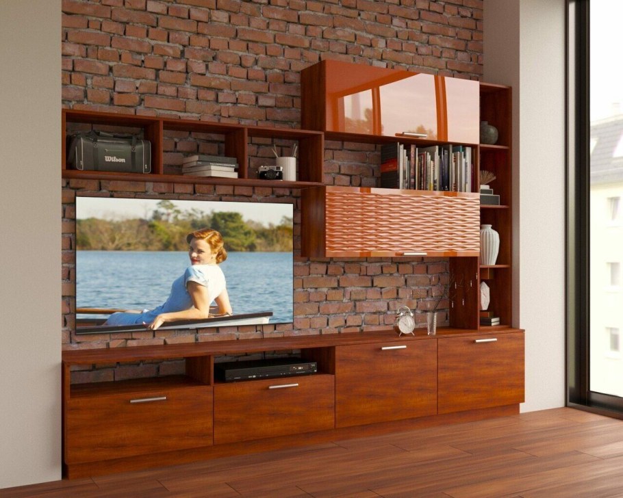 Стенка с выпуклыми фасадами