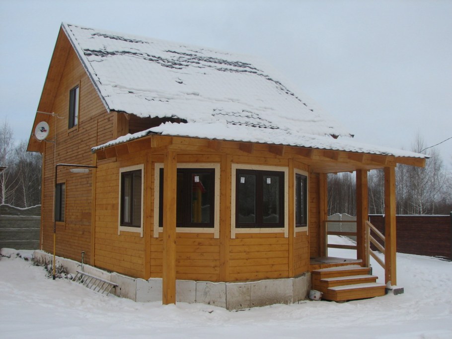 Пристройка к дому из бруса