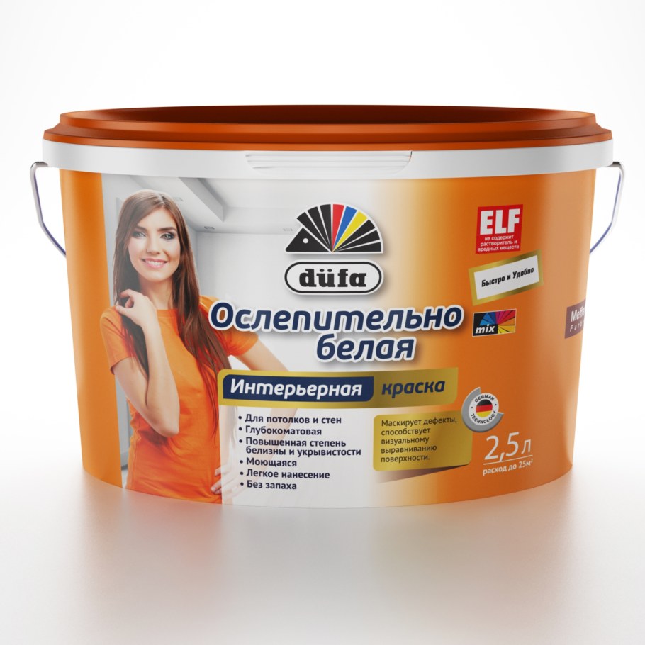 Краска Дюфа Супервайс для стен и потолков