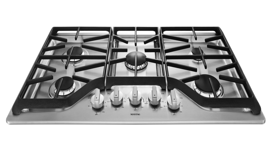 Газовая плита зажженная