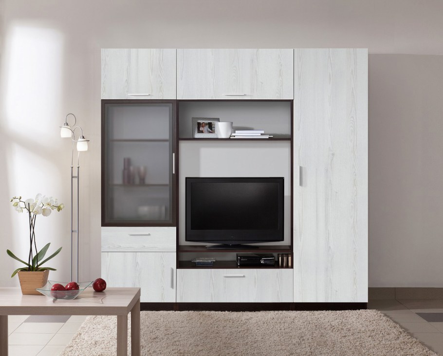 Гостиная дуэт 3 венге / Авола белая