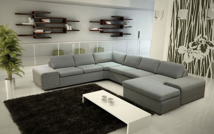 Диван прямой unico Sofa 2 Gray