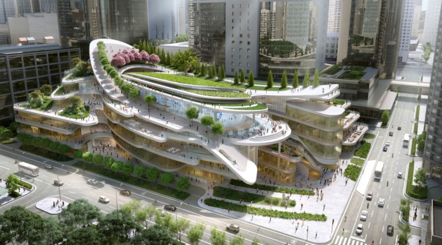 Жилой комплекс в Китае "сад драконов"