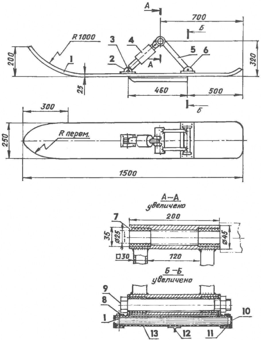 Чертежи на сани для снегохода Тайга 500