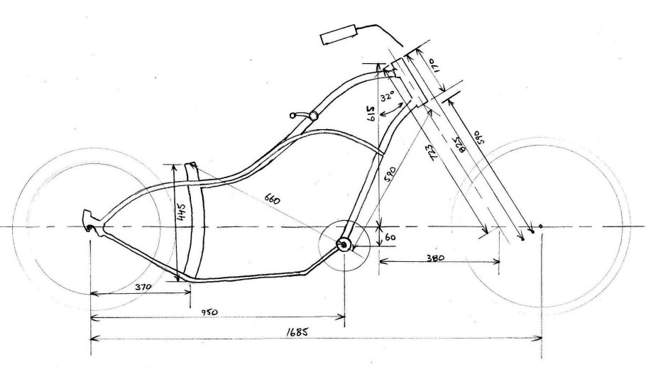 Урал чоппер чертежи