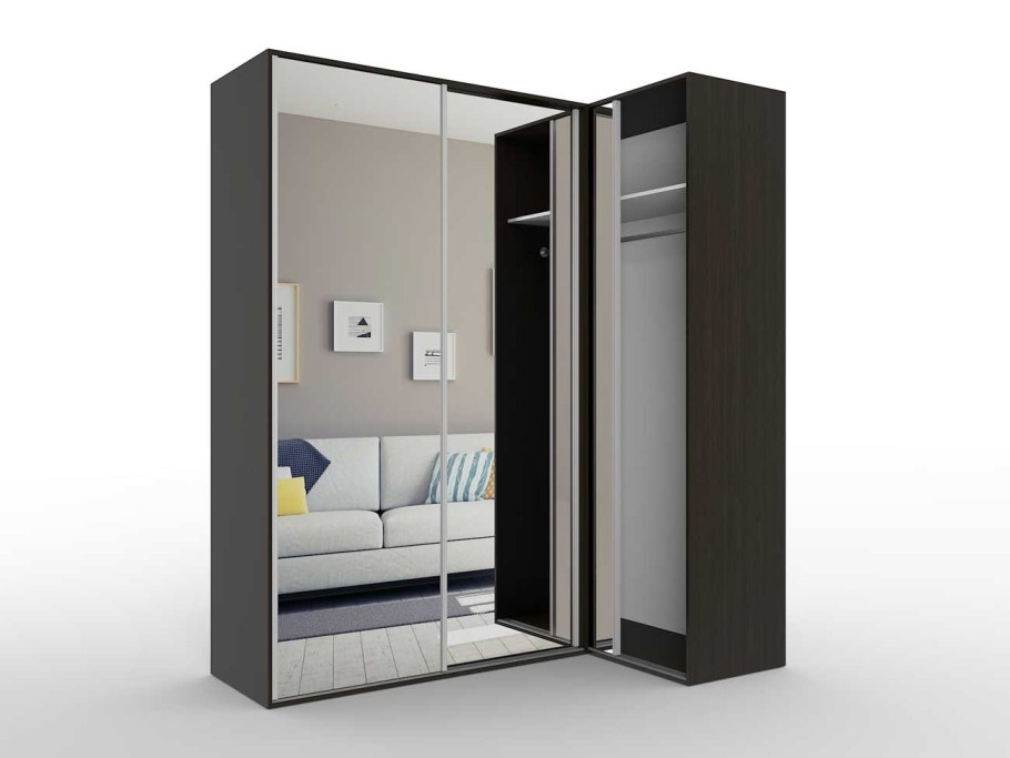 Шкаф венге и серый