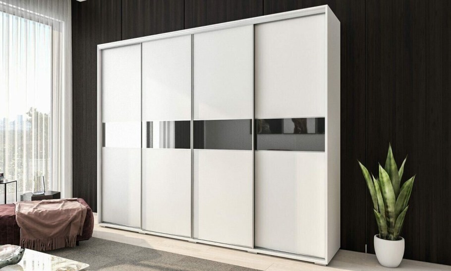 Шкаф купе желтый