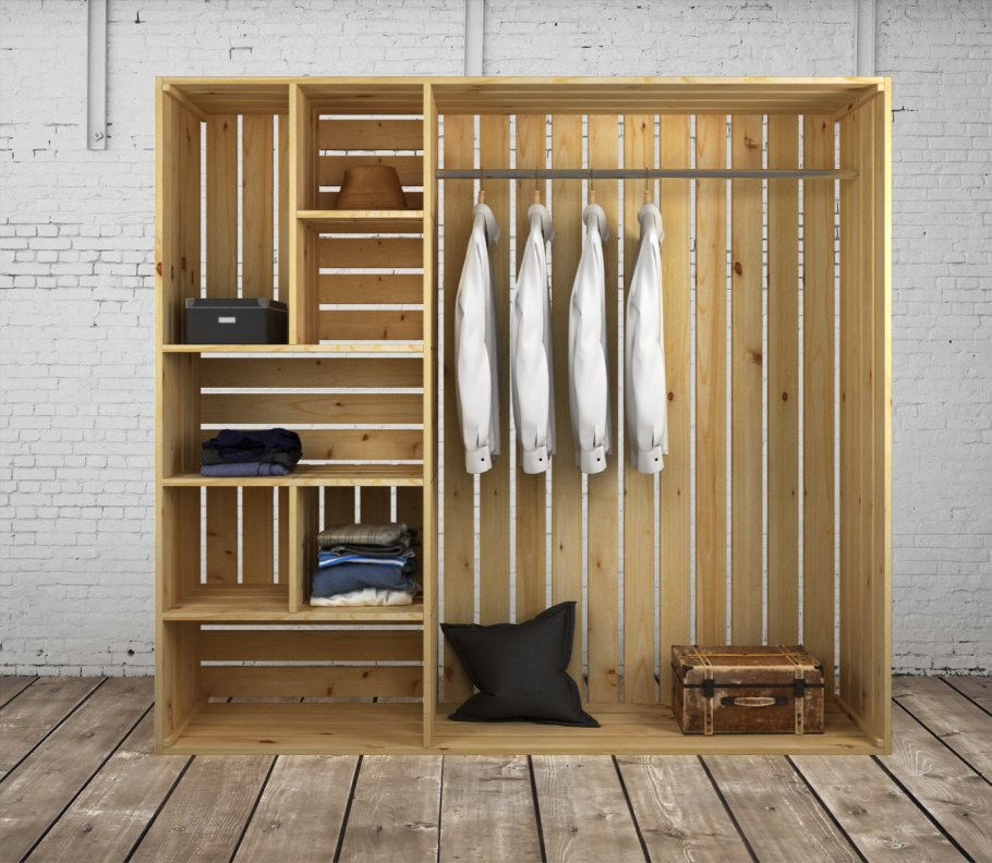 Шкаф из брусков