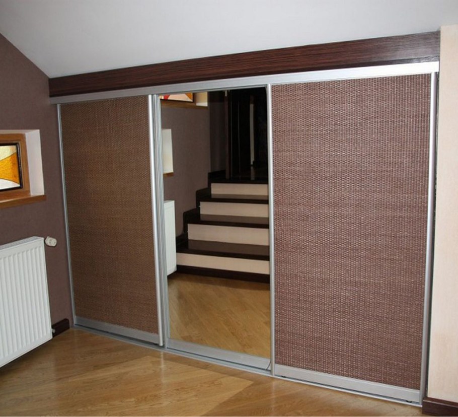 Двери для шкафа купе ротанг