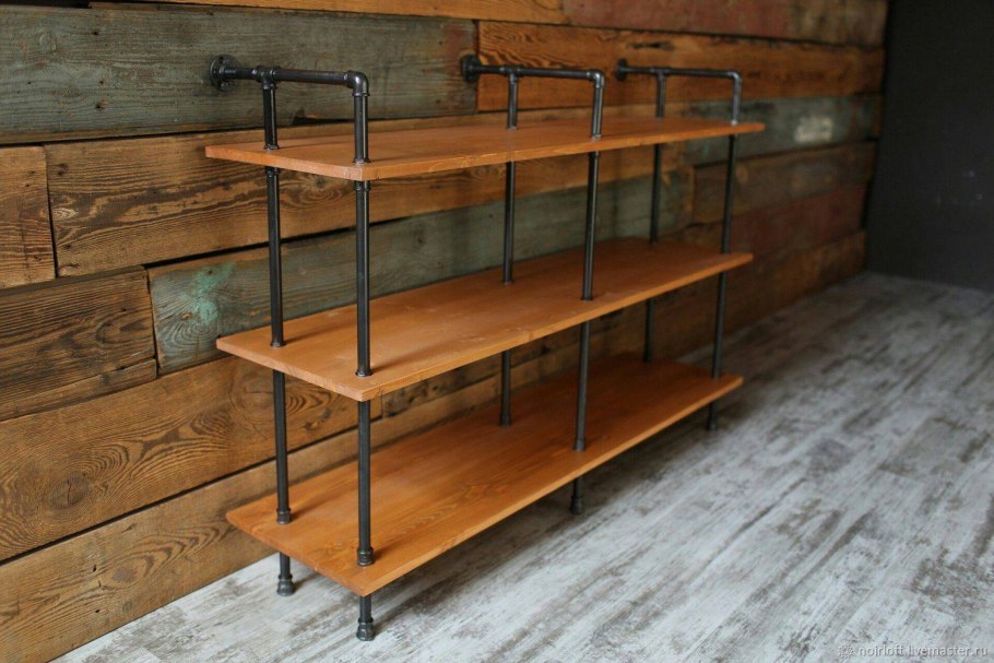 Стеллаж лофт из труб