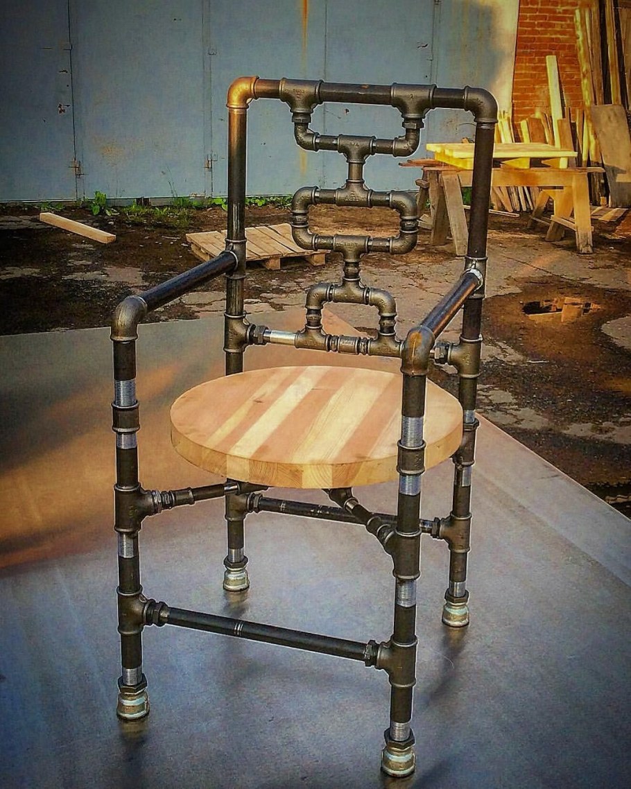 Мебель лофт из водопроводных труб