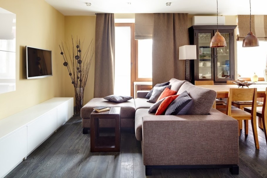 Скромный интерьер