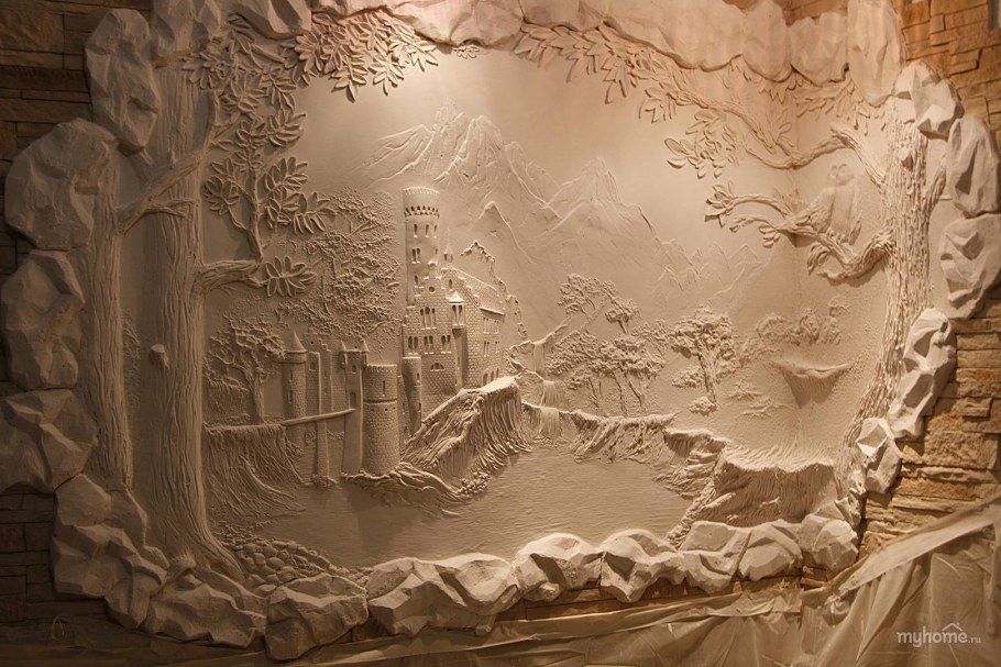 Барельеф Венера гипсовая