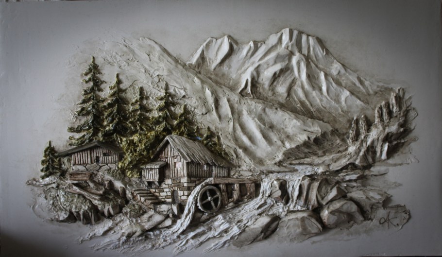 Барельефы пейзаж Александр Вакуленко