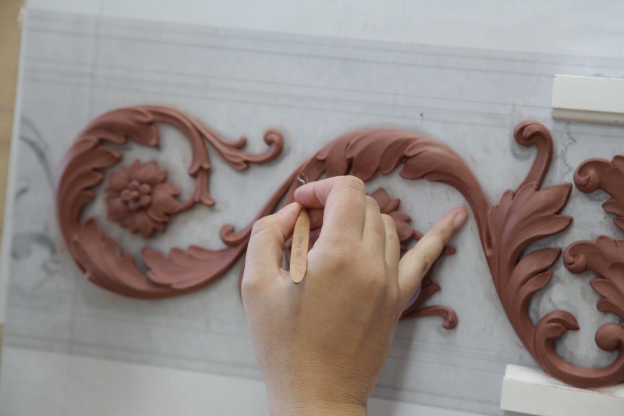 Растительный орнамент рельеф скульптурный