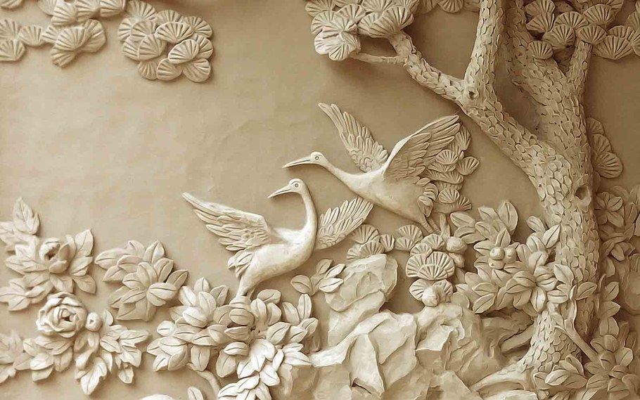 Резьба дерево барельеф горельеф