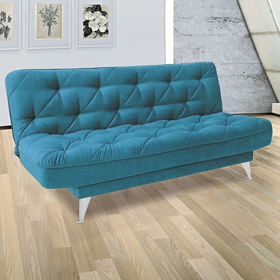 Бирюзовый диванчик на кухню